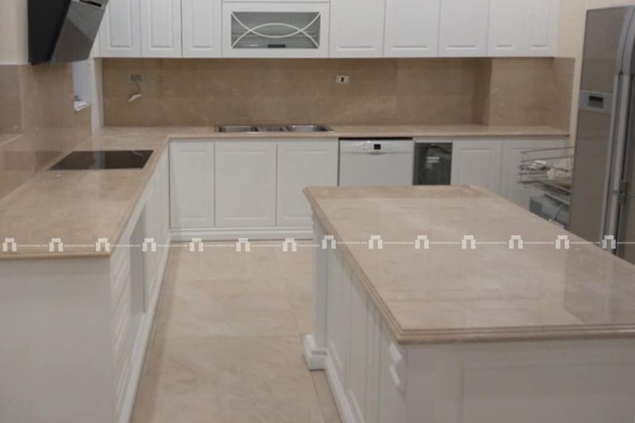 Đá Marble Cream Marfil Màu Kem Ngà - Ốp Thang Máy 4