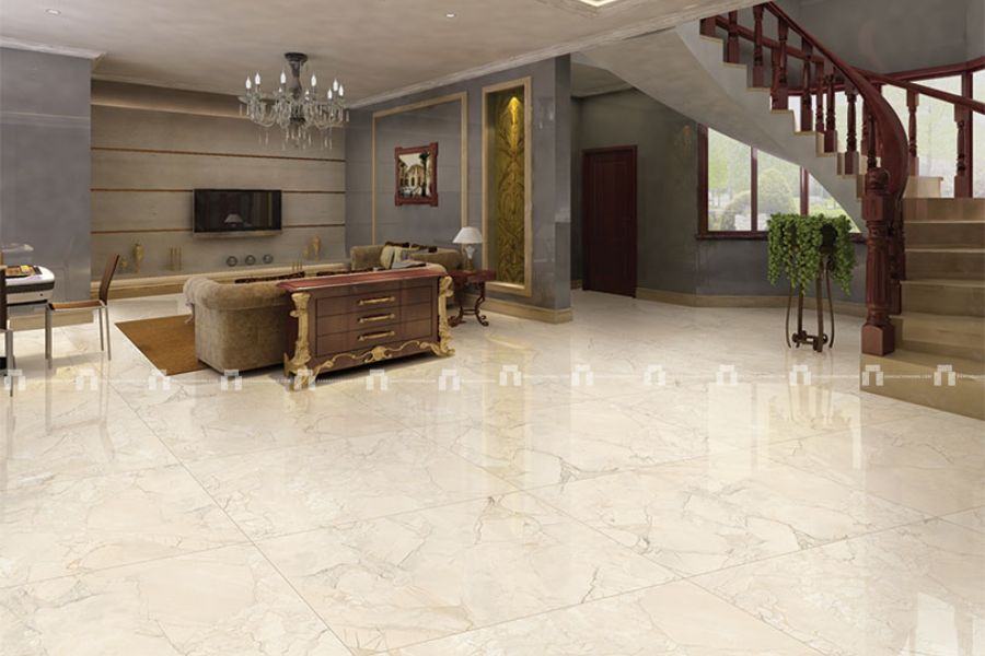 Đá Marble Cream Marfil (Kem Ngà) -  Lát Cầu Thang, Lát Sàn 2