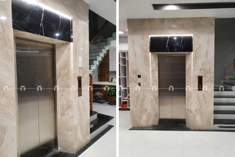 Đá Marble Kem Hoàng Gia Daina - Ốp Thang Máy 4