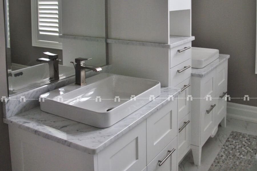 Đá Marble Trắng Bianco Carrara - Làm Bàn Bếp, Lavabo 4