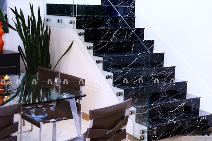 Đá Marble Đen Tia Chớp - Ốp Tường, Mặt Tiền 2
