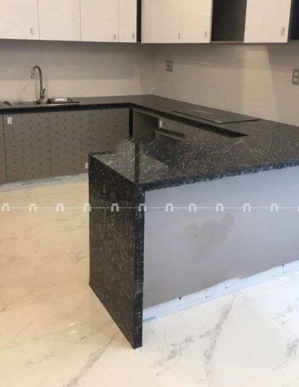 Đá Hoa Cương Đen Nhiệt Đới (Black Markino) - Làm Bàn Bếp, Lavabo 3