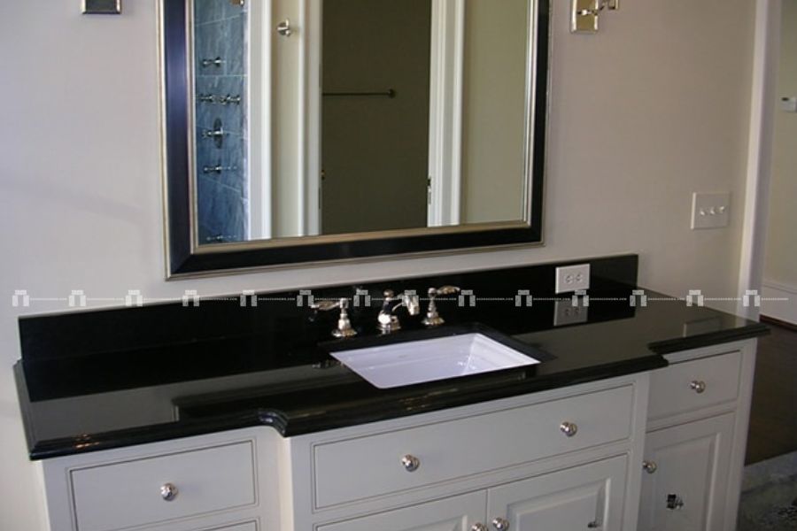 Đá hoa cương Đen Bóng (Absolute Black) - Ốp tường, mặt tiền 2