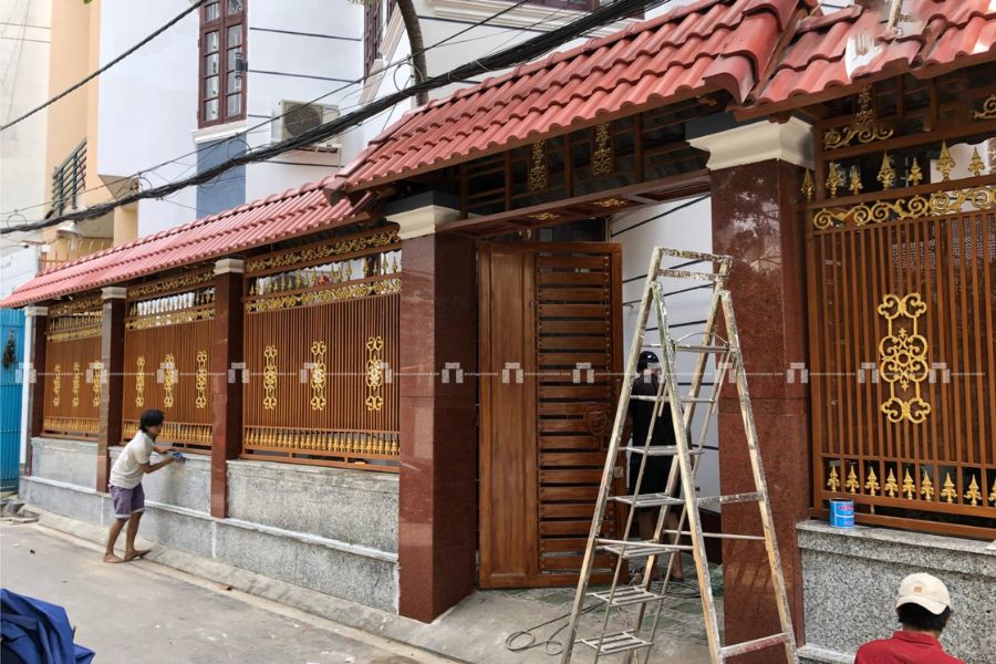 Đá hoa cương Đỏ Ruby Bình Định - Ốp tường, mặt tiền 5