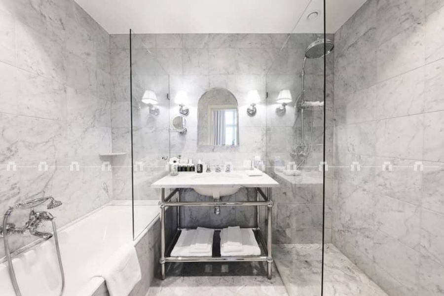 Đá Marble Trắng Bianco Carrara - Ốp Tường, Mặt Tiền 4