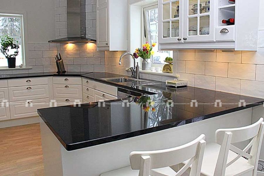 Đá Hoa Cương Đen Ấn Độ - Dùng làm Bàn Bếp, Lavabo 4