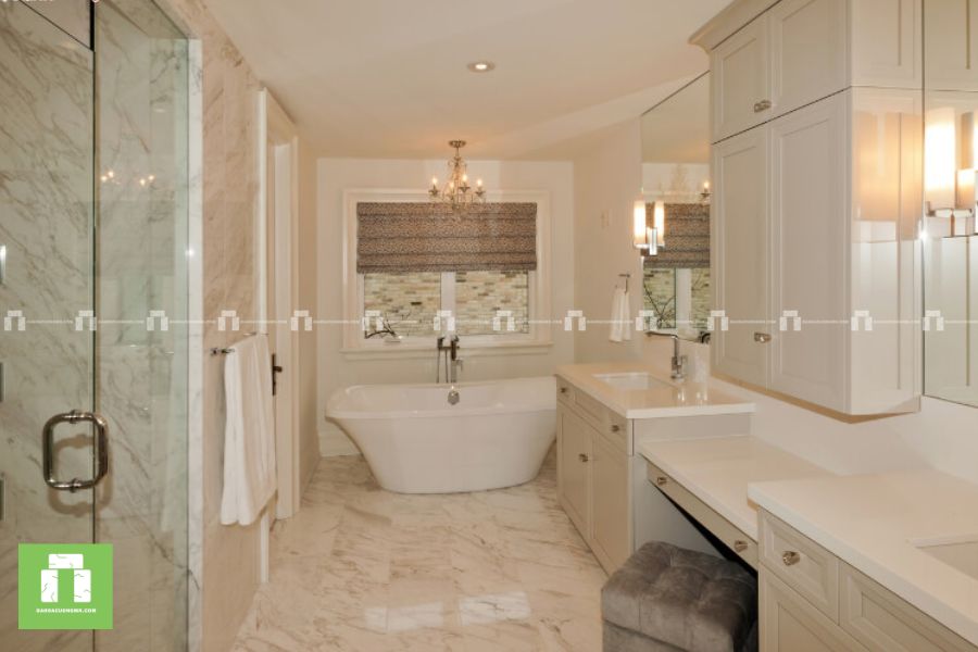 Thi công ốp đá nhà tắm biệt thự