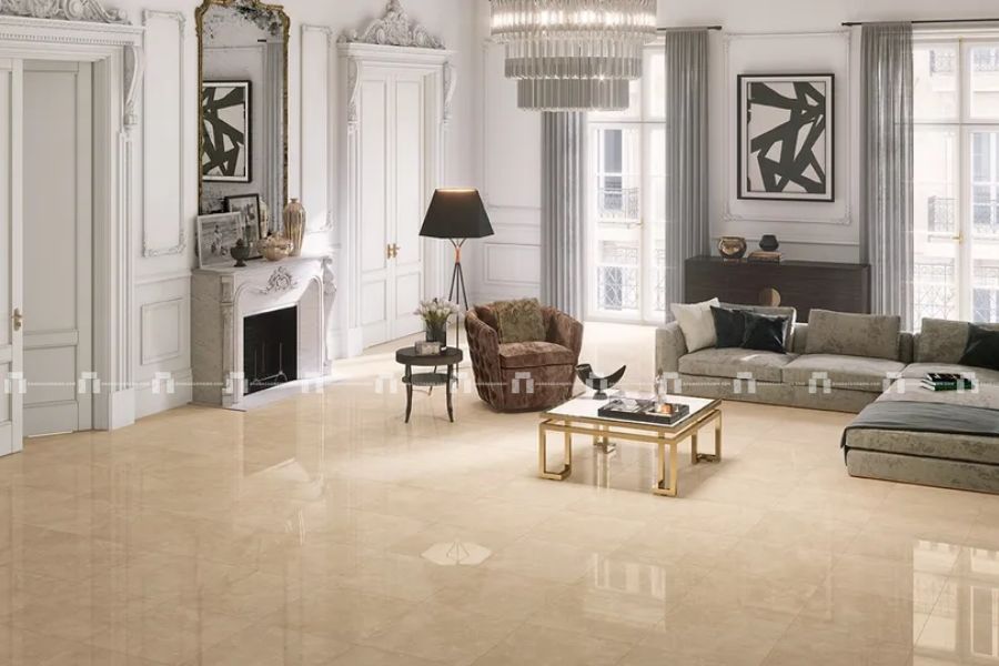 Đá Marble Kem Oman (Cream Oman) - Ốp Tường, Mặt Tiền 4