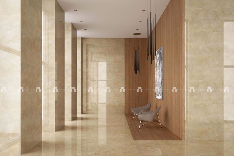 Đá Marble Cream Marfil Màu Kem Ngà - Ốp Thang Máy 6