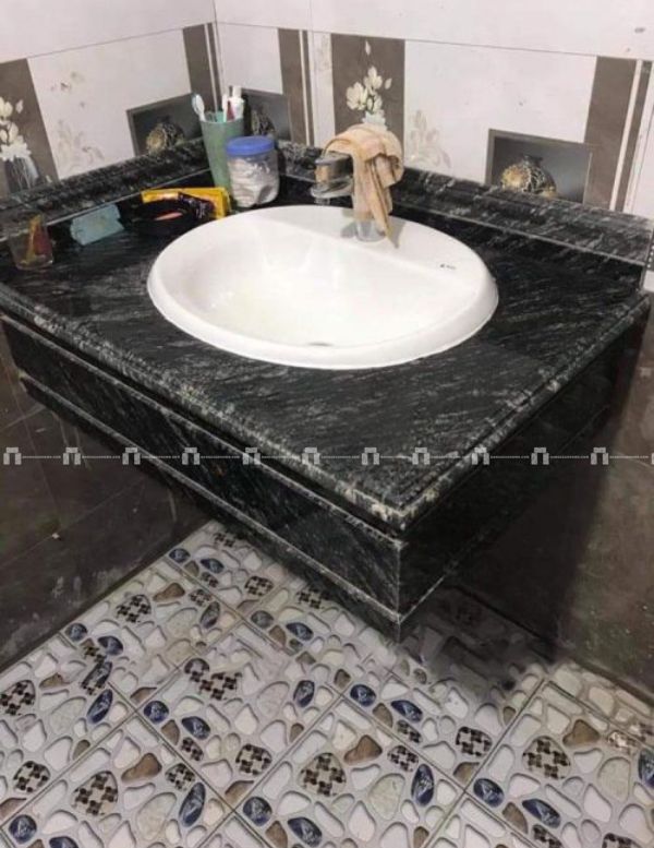 Đá Hoa Cương Đen Nhiệt Đới (Black Markino) - Làm Bàn Bếp, Lavabo 6