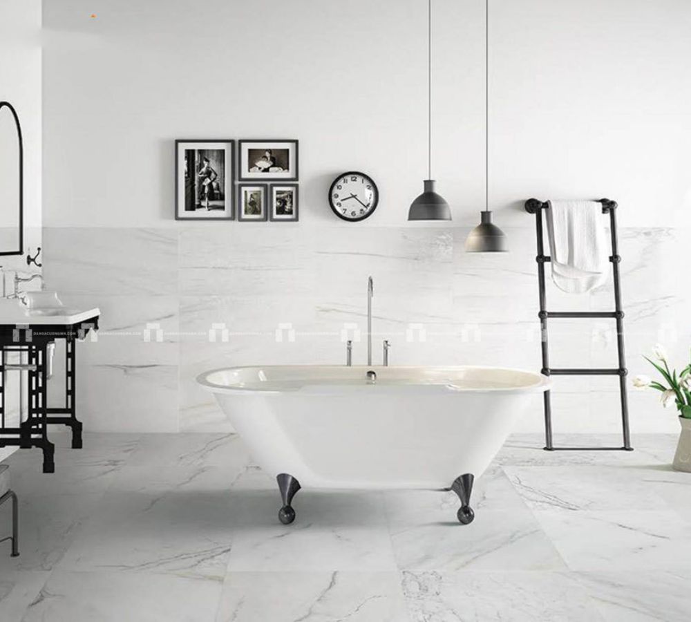 Đá Granite Trắng Vân Mây Nhân Tạo - Ốp Tường - Dày 18mm 3