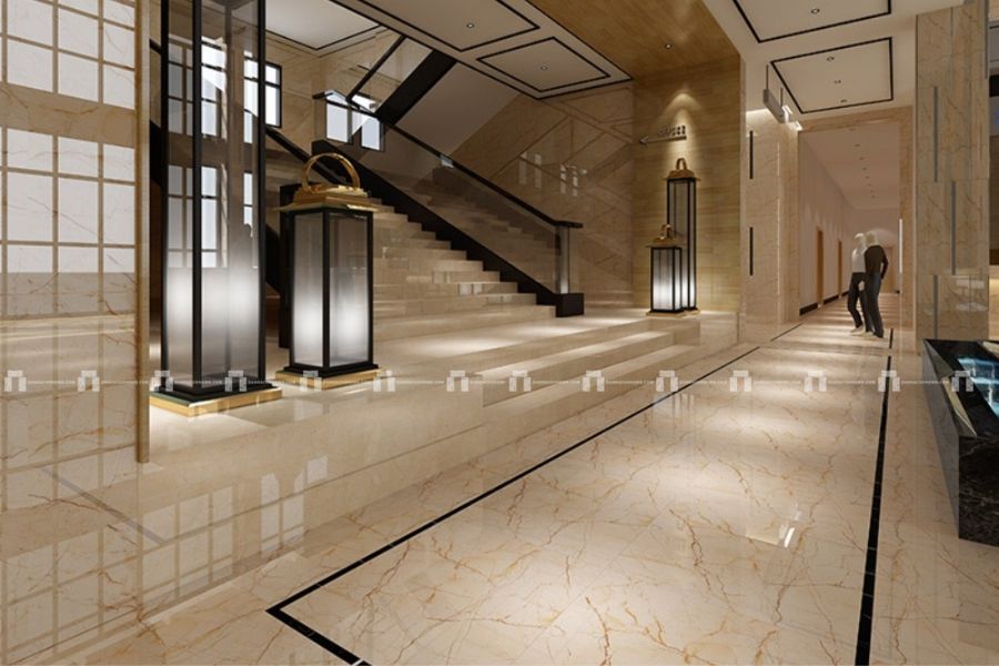 Đá Marble Kem Oman ốp tường