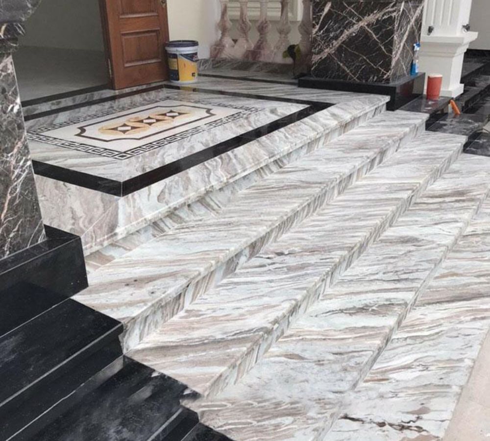 Thi công đá bậc cấp