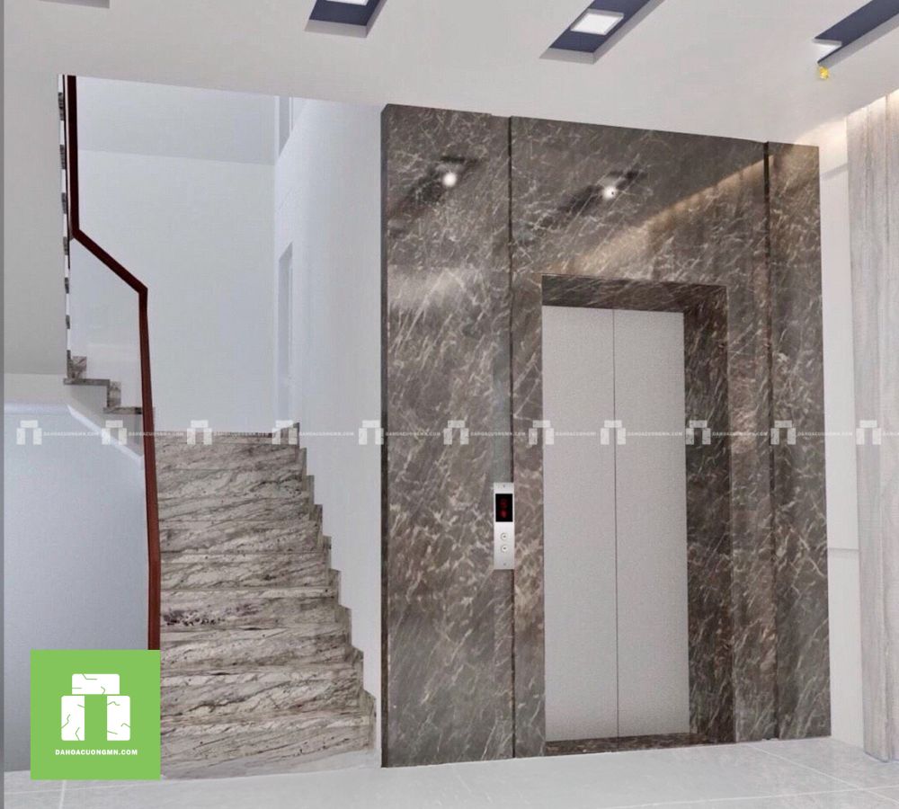 Quy Trình Ốp Đá Granite Cho Mặt Tiền Thang Máy